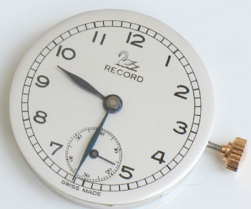 fig 7. WONDERFUL SOLID 9CT ROSE GOLD LONGINES RECORD WATCH WITH BOXC1947