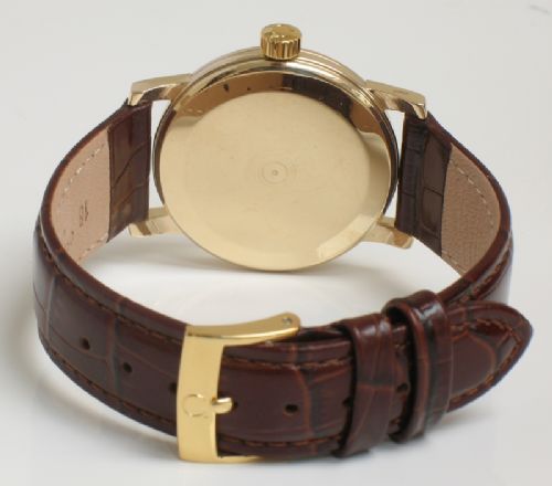fig 1. SUPERB SOLID 9CT GOLD OMEGA SEAMASTER CALIBRE 520 MENS VINTAGE WATCH C1959