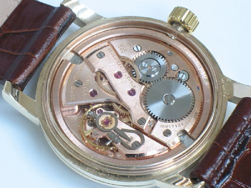 fig 6. SUPERB SOLID 9CT GOLD OMEGA SEAMASTER CALIBRE 520 MENS VINTAGE WATCH C1959