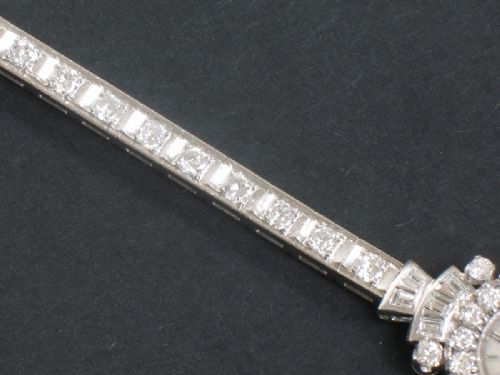 fig 2. ABSOLUTELY STUNNING LONGINES PLATINUM AND DIAMOND LADIES ART DECO COCKTAIL WATCH C1940