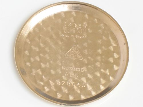 fig 4. WONDERFUL SOLID 9CT GOLD OMEGA CALIBRE 267 MENS VINTAGE WATCH C1958