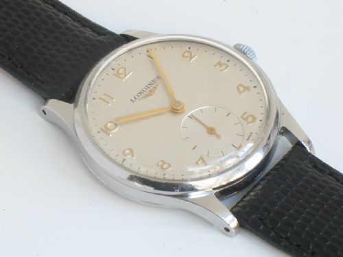 fig 3. WONDERFUL ORIGINAL CONDITION LONGINES 12.68Z MANUAL WINDING MENS VINTAGE WATCH C1953-54