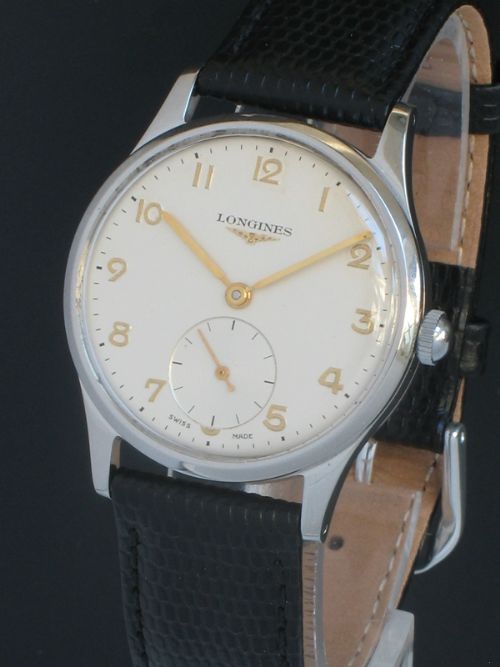 fig 4. WONDERFUL ORIGINAL CONDITION LONGINES 12.68Z MANUAL WINDING MENS VINTAGE WATCH C1953-54