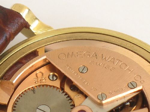 fig 6. WONDERFUL SOLID 18CT GOLD OMEGA AUTOMATIC BUMPER MENS VINTAGE WATC C1949