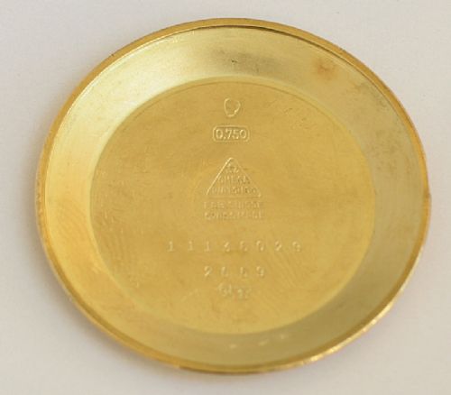 fig 7. WONDERFUL SOLID 18CT GOLD OMEGA AUTOMATIC BUMPER MENS VINTAGE WATC C1949