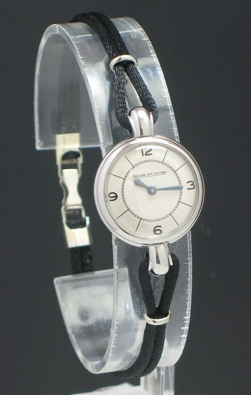Rare Platinum Art Deco Ladies Cocktail Watch by Jaeger-lecoultre C1948