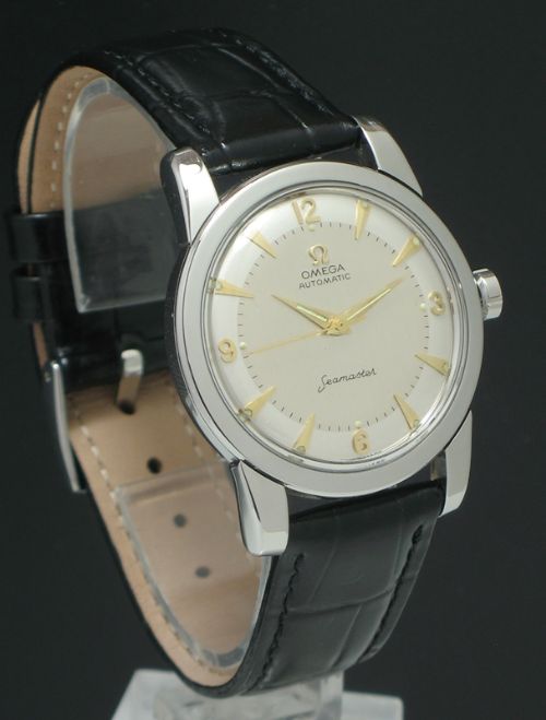 fig 1. WONDERFUL OMEGA SEAMASTER AUTOMATIC BUMPER MENS VINTAGE WATCH C1950