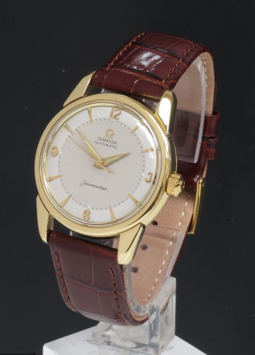 Incredible Solid 18ct Gold Omega Seamaster Automatic Calibre 501 Mens Vintage Watch C1958
