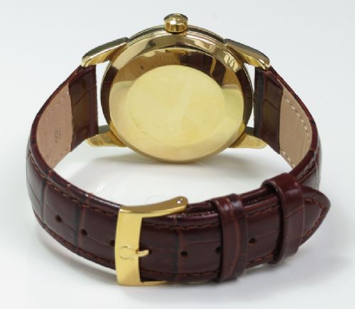 fig 3. INCREDIBLE SOLID 18CT GOLD OMEGA SEAMASTER AUTOMATIC CALIBRE 501 MENS VINTAGE WATCH C1958