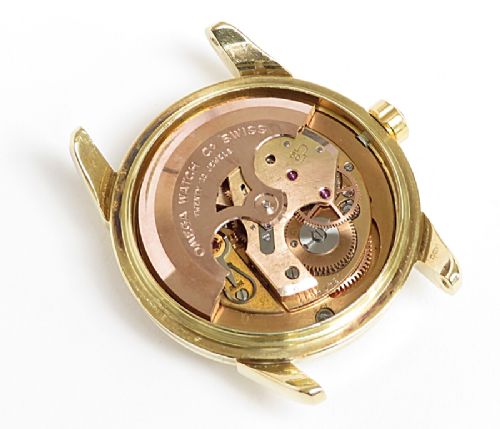 fig 6. INCREDIBLE SOLID 18CT GOLD OMEGA SEAMASTER AUTOMATIC CALIBRE 501 MENS VINTAGE WATCH C1958