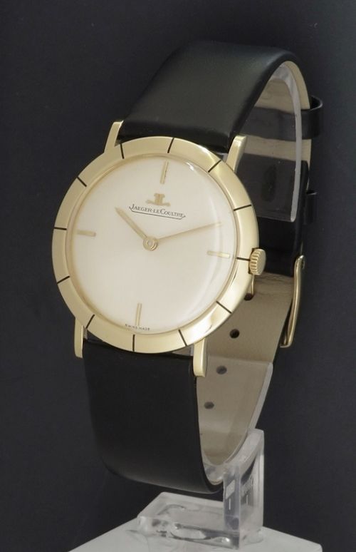 fig 2. STUNNING ORIGINAL SOLID 18CT GOLD JAEGER-LECOULTRE SLIMLINE DRESS WATCH C1959