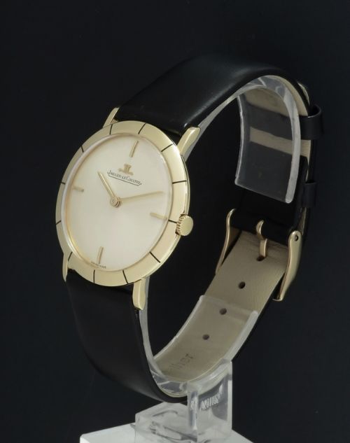 fig 3. STUNNING ORIGINAL SOLID 18CT GOLD JAEGER-LECOULTRE SLIMLINE DRESS WATCH C1959