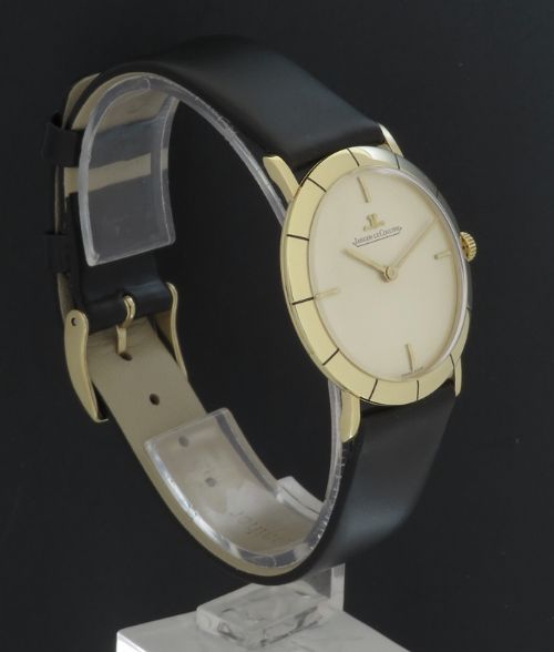 fig 4. STUNNING ORIGINAL SOLID 18CT GOLD JAEGER-LECOULTRE SLIMLINE DRESS WATCH C1959