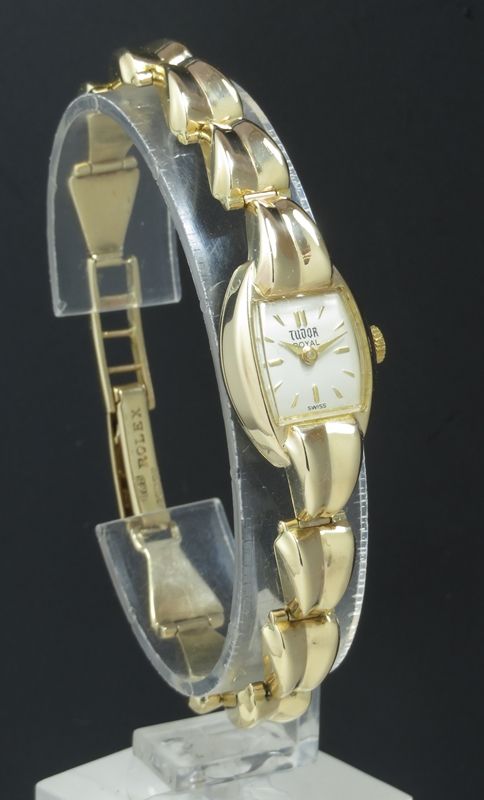 fig 1. LOVELY SOLID 9CT GOLD ROLEX TUDOR LADIES COCKTAIL WATCH C1954-55