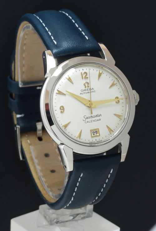 fig 5. RARE OMEGA SEAMASTER AUTOMATIC CALENDAR BUMPER MENS VINTAGE WATCH C1952
