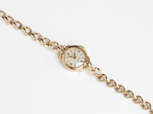 fig 3. BEAUTIFUL SOLID 9CT GOLD ROLEX PRECISION LADIES COCKTAIL WATCH WITH BOX AND PAPERWORK C1958