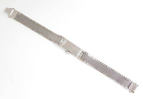 fig 7. HEAVENLY PLATINUM AND DIAMOND LADIES ART DECO COCKTAIL WATCH BY BUCHERER C1935