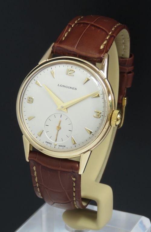Wonderful Solid 9ct Gold Longines 12.68z Mens Vintage Watch C1952