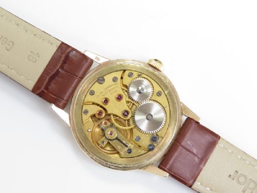 fig 5. WONDERFUL SOLID 9CT GOLD LONGINES 12.68Z MENS VINTAGE WATCH C1952