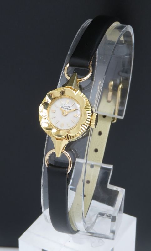 Very Pretty Solid 18ct Gold Girard Perregaux Ladies Cocktail Watch C1959