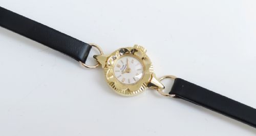 fig 4. VERY PRETTY SOLID 18CT GOLD GIRARD PERREGAUX LADIES COCKTAIL WATCH C1959