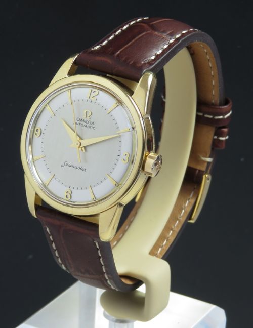 Superb Solid 18ct Gold Omega Seamaster Automatic Cal 501 Mens Vintage Watch C1957-58