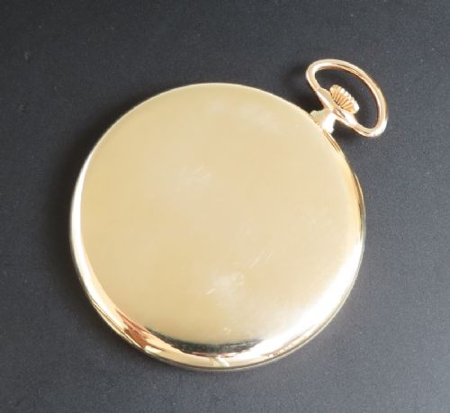 fig 1. SOLID 9CT GOLD OMEGA POCKET WATCH C1933-34 movement serial number 7930540, calibre 37.6L.15p.