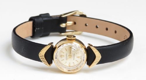 fig 7. BEAUTIFUL ORIGINAL MINT CONDITION SOLID 18CT GOLD ROLEX PRECISION LADIES COCKTAIL WATCH C1958