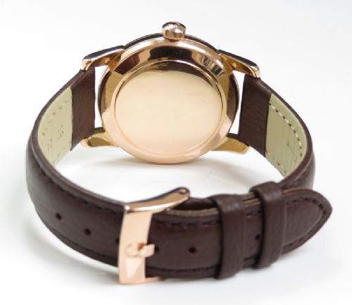 fig 2. SUPERB SOLID 18CT ROSE GOLD OMEGA SEAMASTER AUTOMATIC CALIBRE 501 MENS VINTAGE WATCH C1958