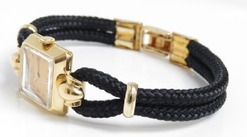 fig 4. BEAUTIFUL SOLID 18CT GOLD INTERNATIONAL WATCH COMPANY LADIES COCKTAIL WATCH C1940