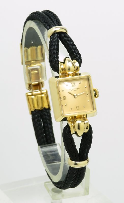 fig 5. BEAUTIFUL SOLID 18CT GOLD INTERNATIONAL WATCH COMPANY LADIES COCKTAIL WATCH C1940