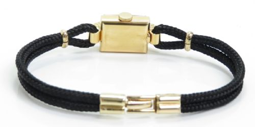 fig 5. LOVELY SOLID 18CT GOLD OMEGA LADIES COCKTAIL WATCH C 1954 RETAILED BY TURLER OF GENEVE