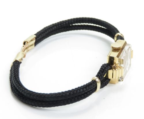 fig 7. LOVELY SOLID 18CT GOLD OMEGA LADIES COCKTAIL WATCH C 1954 RETAILED BY TURLER OF GENEVE
