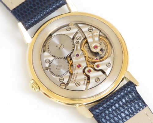 fig 6. STUNNING SOLID 18CT GOLD OVERSIZE INTERNATIONAL WATCH COMPANY (IWC) MENS VINTAGE WATCH C1948