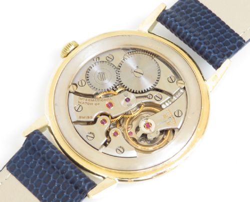 fig 7. STUNNING SOLID 18CT GOLD OVERSIZE INTERNATIONAL WATCH COMPANY (IWC) MENS VINTAGE WATCH C1948