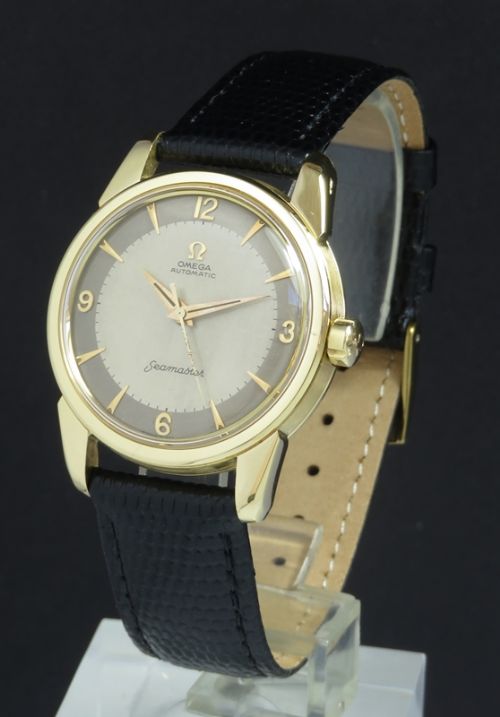 Completely Original Solid 18ct 18k Gold Omega Seamaster Automatic Cal 501 Mens Vintage Watch C1958
