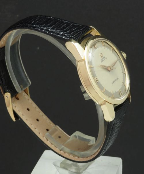 fig 3. COMPLETELY ORIGINAL SOLID 18CT 18K GOLD OMEGA SEAMASTER AUTOMATIC CAL 501 MENS VINTAGE WATCH C1958