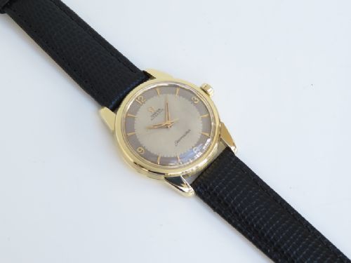 fig 6. COMPLETELY ORIGINAL SOLID 18CT 18K GOLD OMEGA SEAMASTER AUTOMATIC CAL 501 MENS VINTAGE WATCH C1958