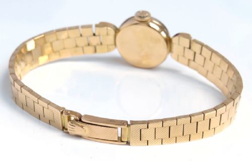 fig 3. BEAUTIFUL MINT CONDITION SOLID 18CT GOLD ROLEX LADIES COCKTAIL WATCH WITH BOXES C1958