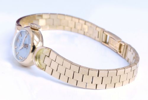 fig 6. BEAUTIFUL MINT CONDITION SOLID 18CT GOLD ROLEX LADIES COCKTAIL WATCH WITH BOXES C1958