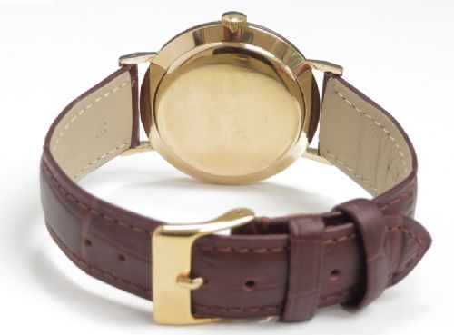 fig 6. MINT ORIGINAL CONDITION SOLID 18CT GOLD INTERNATIONAL WATCH COMPANY (IWC) CALIBRE 89 MENS VINTAGE WATCH C1959