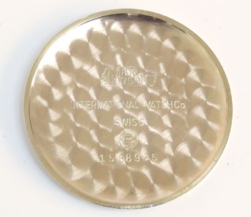 fig 7. MINT ORIGINAL CONDITION SOLID 18CT GOLD INTERNATIONAL WATCH COMPANY (IWC) CALIBRE 89 MENS VINTAGE WATCH C1959