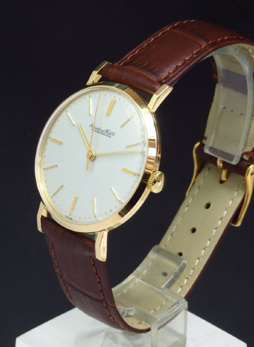 fig 1. MINT ORIGINAL CONDITION SOLID 18CT GOLD INTERNATIONAL WATCH COMPANY (IWC) CALIBRE 89 MENS VINTAGE WATCH C1959