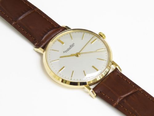 fig 2. MINT ORIGINAL CONDITION SOLID 18CT GOLD INTERNATIONAL WATCH COMPANY (IWC) CALIBRE 89 MENS VINTAGE WATCH C1959