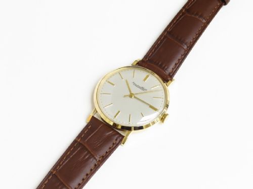 fig 5. MINT ORIGINAL CONDITION SOLID 18CT GOLD INTERNATIONAL WATCH COMPANY (IWC) CALIBRE 89 MENS VINTAGE WATCH C1959