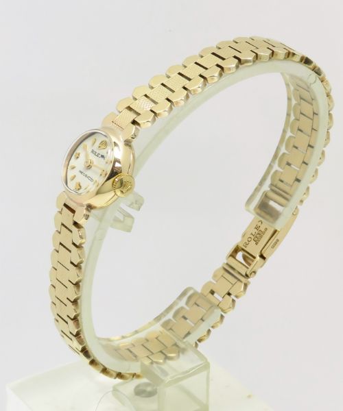 fig 3. BEAUTIFUL SOLID 9CT GOLD ROLEX PRECISION LADIES COCKTAIL WATCH C1952