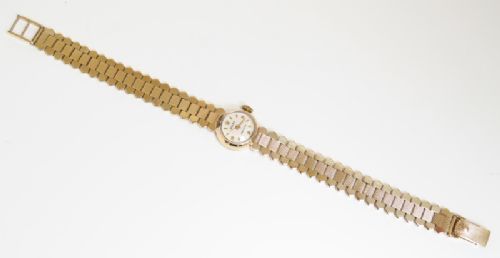 fig 4. BEAUTIFUL SOLID 9CT GOLD ROLEX PRECISION LADIES COCKTAIL WATCH C1952