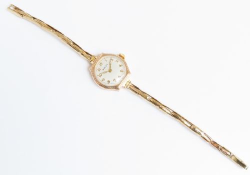 fig 4. GORGEOUS SOLID 9CT GOLD ROLEX LADIES VINTAGE COCKTAIL WATCH C1928