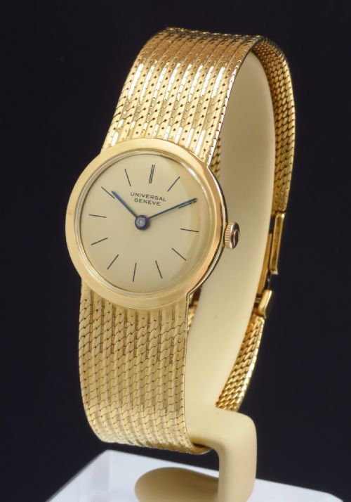 Heavy Solid 18ct 18k Universal Geneve Ladies Vintage Watch C1969