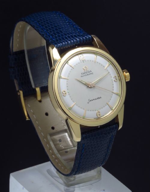 Superb Solid 18ct Gold Omega Seamaster Automatic Cal 501 Mens Vintage Watch C1957